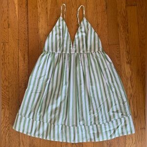 ABERCROMBIE & FITCH STRIPED BABYDOLL DRESS